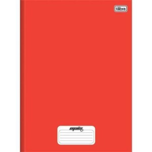 CADERNO BROCHURAO 48 FOLHAS CAPA DURA VERMELHO TILIBRA MAIS+ - UN