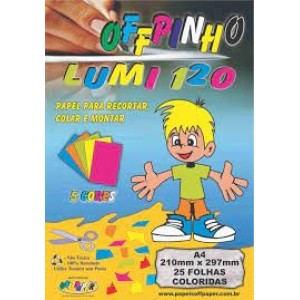 BLOCO LUMI A4 120G 25 FOLHAS OFF PAPER- BL