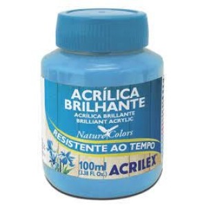 TINTA ACRILICA BRILHANTE 100ML 503/AZUL CELESTE ACRILEX